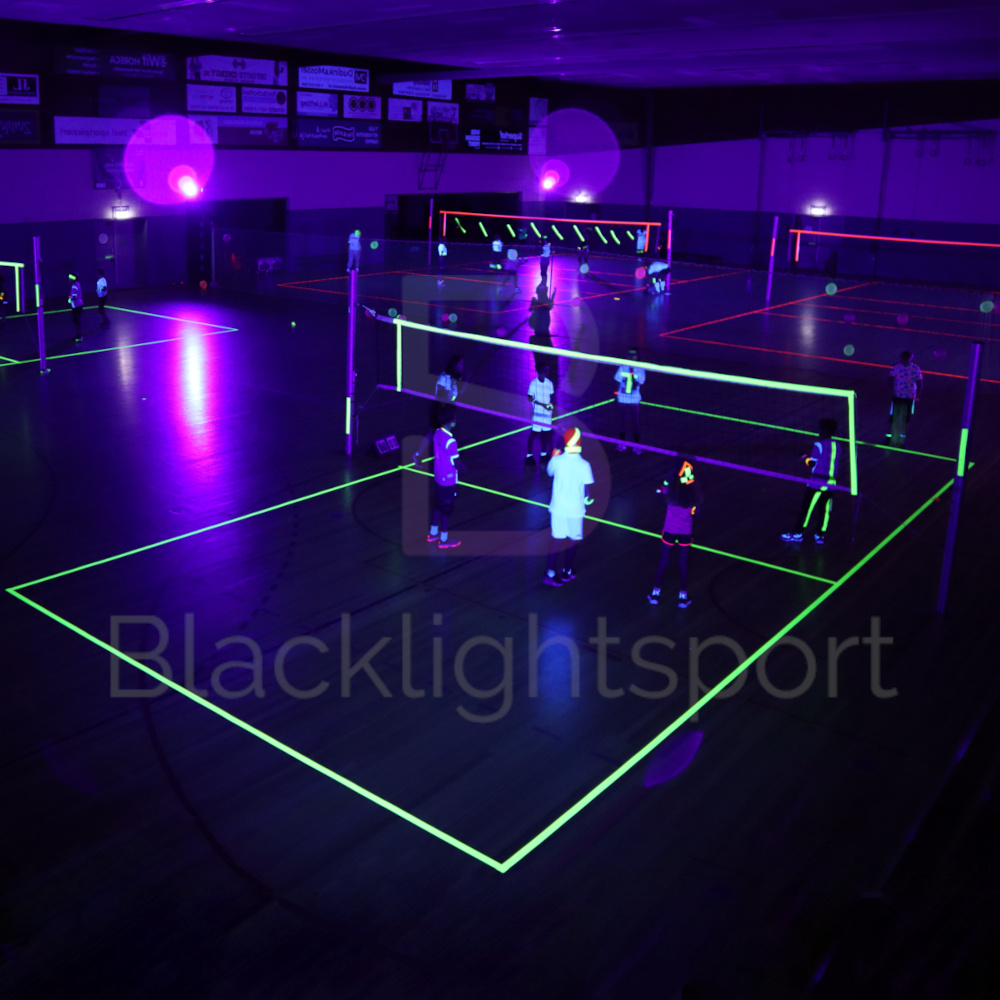 Blacklight volleybal huren