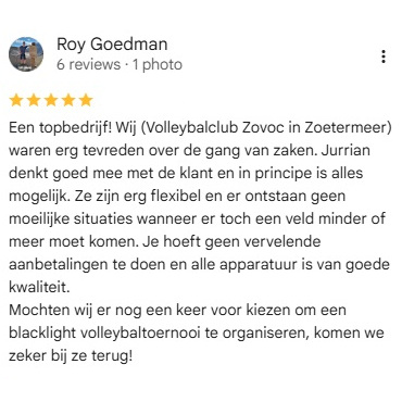 Blacklightsport - alles voor jouw glow in the dark sport toernooi